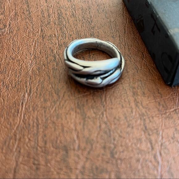 Shiraleah Chicago Thornton Serpent Ring Black Gray 8 NIB - Picture 11 of 16